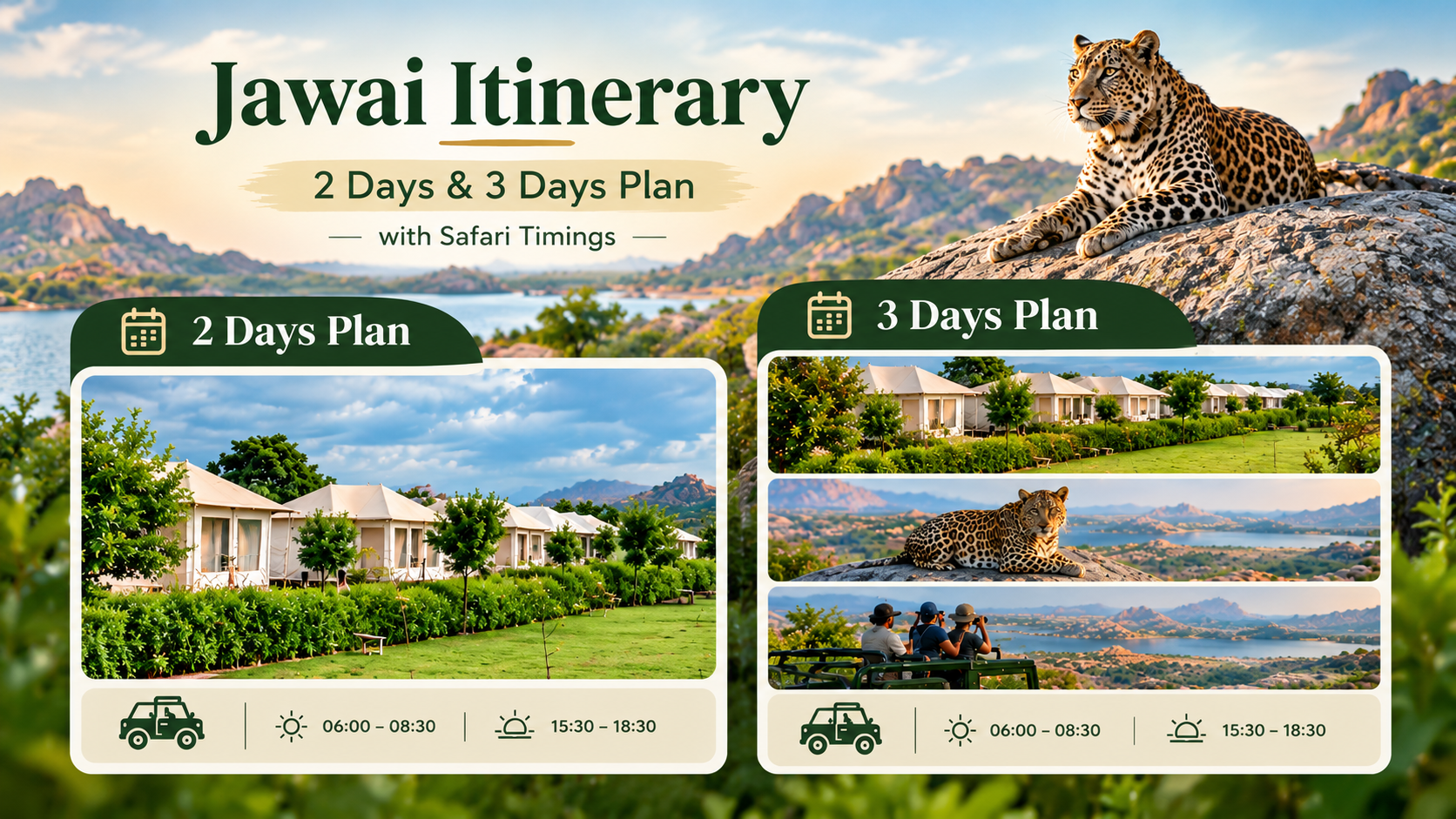 Jawai 2 Days / 3 Days Itinerary: Leopard Safari Plan, Timings & Booking